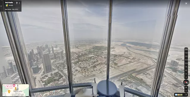 The views from the Burj Khalifa.