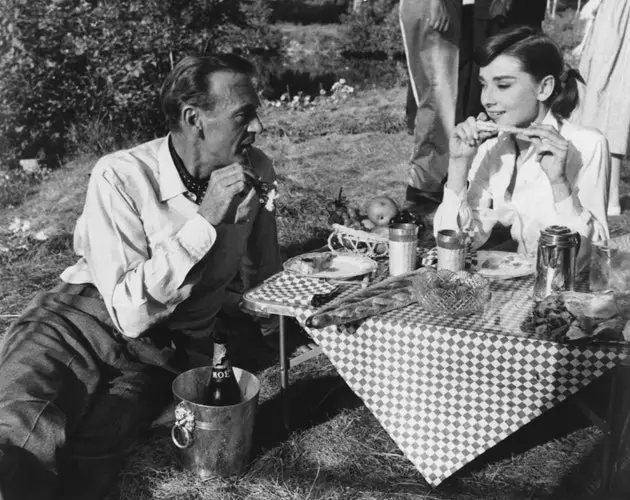 Gary Cooper an Audrey Hepburn