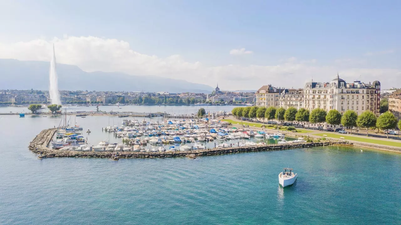 Wenn wir nach Genf zurückkehren, lassen Sie es in diesem Hotel mit Aussicht sein