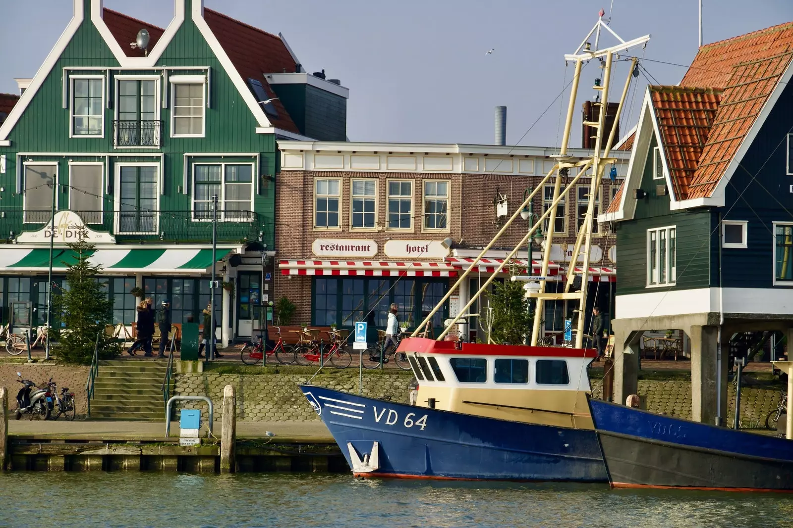 Pelabuhan Volendam di Belanda.