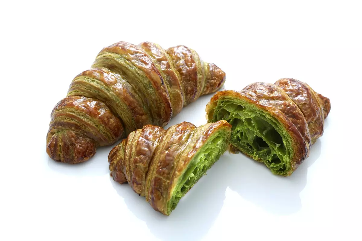 Matcha croissant for den vågale