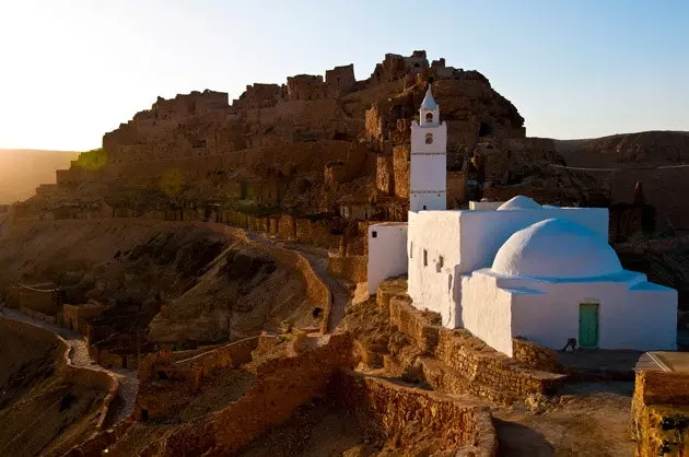 Sebuah kampung Berber di wilayah Tataouine Tunisia