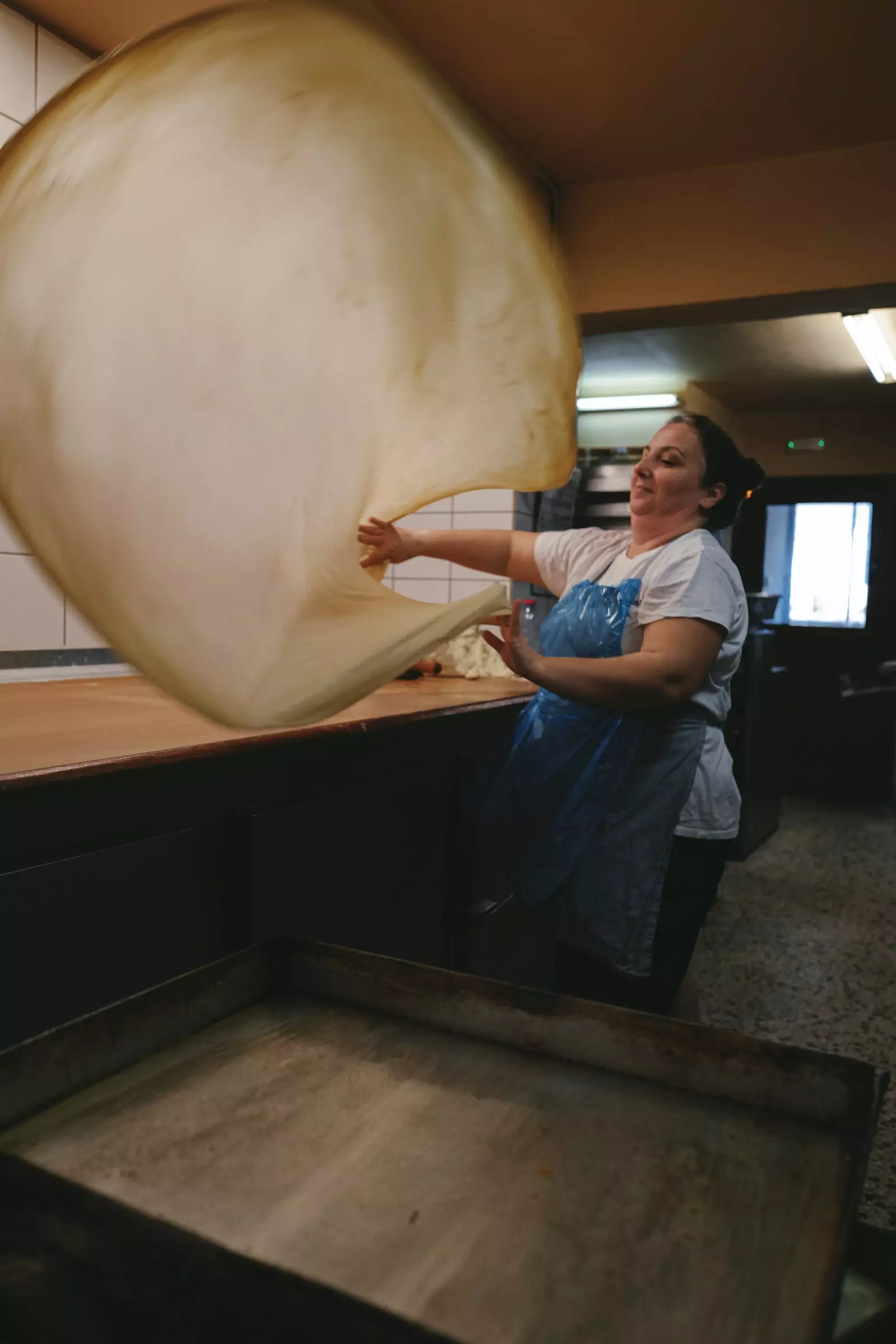 Déi sproochlech Fäegkeet vu griichesche Pâtisserie mat Pâtisserie.