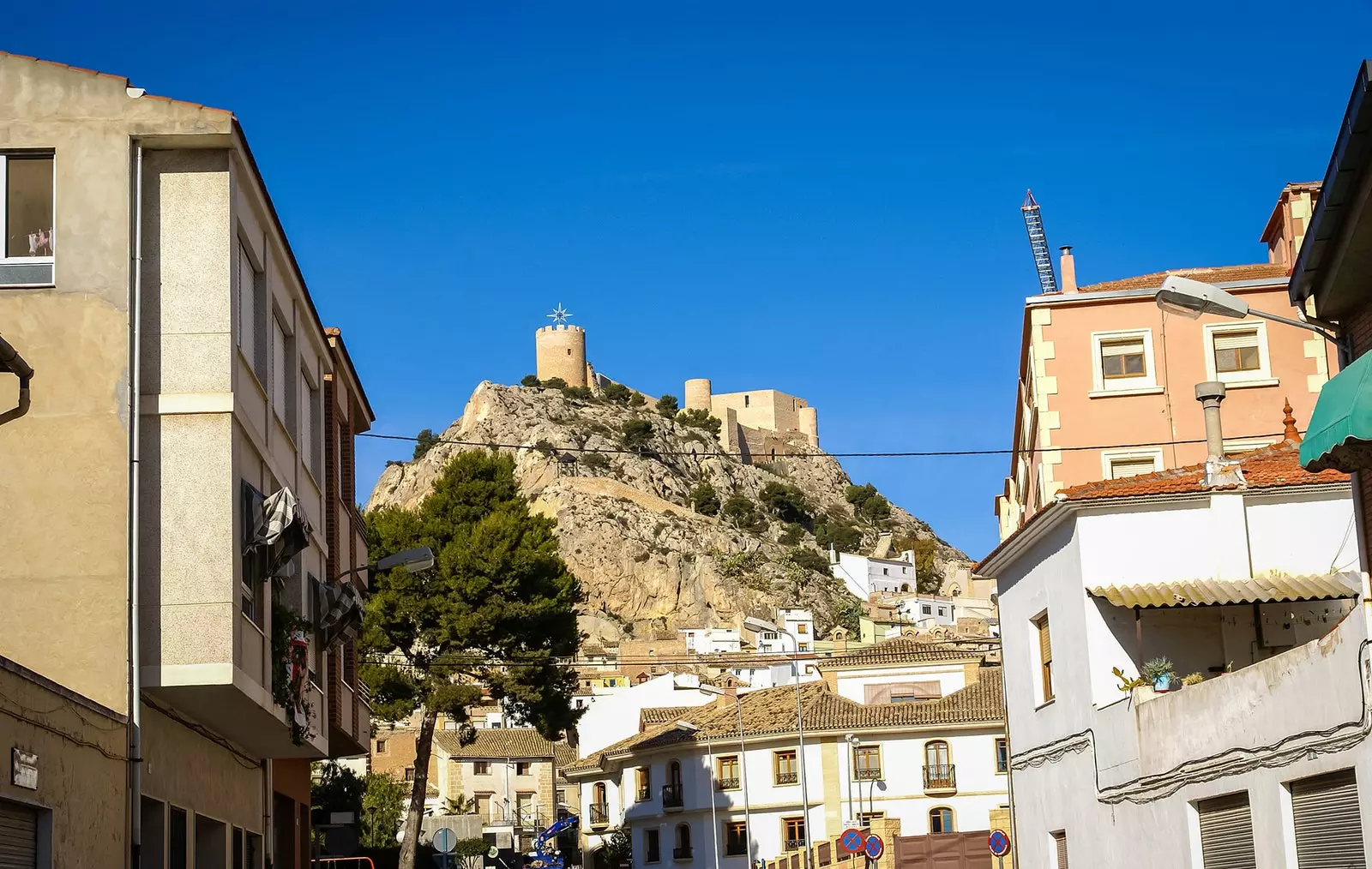 Ruiny hradu v Castalla Alicante