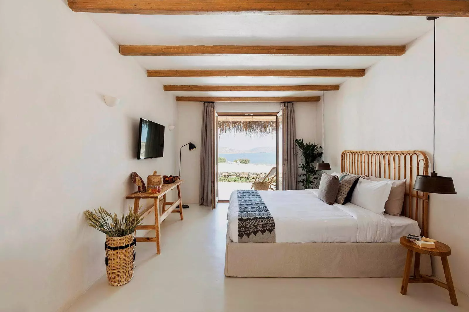 quarto hotel selvagem mykonos