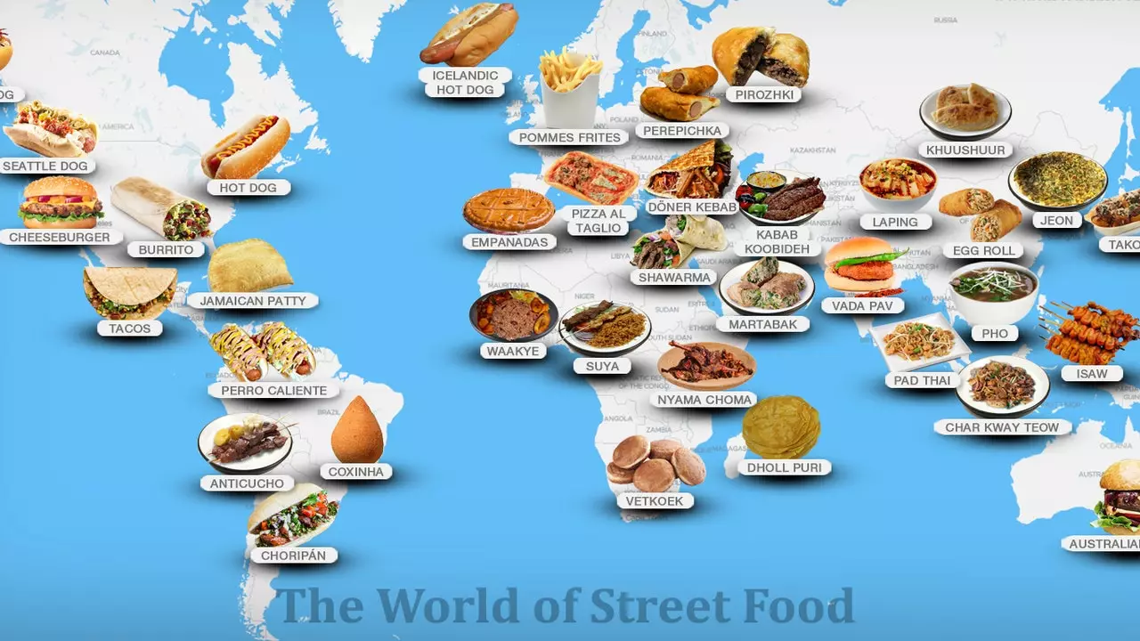 O mapa que reúne o melhor da comida de rua do mundo