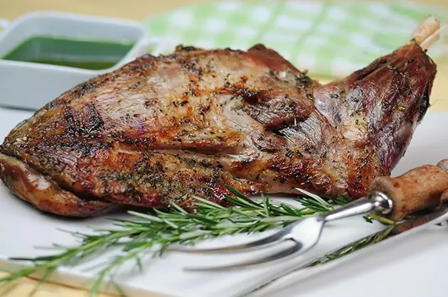 Roast shoulder of lamb at Churrasquería Palace