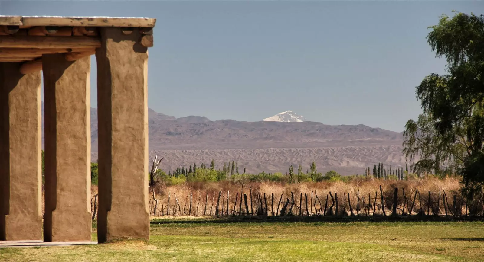 Views of the Andes from La Posada de los Patos.