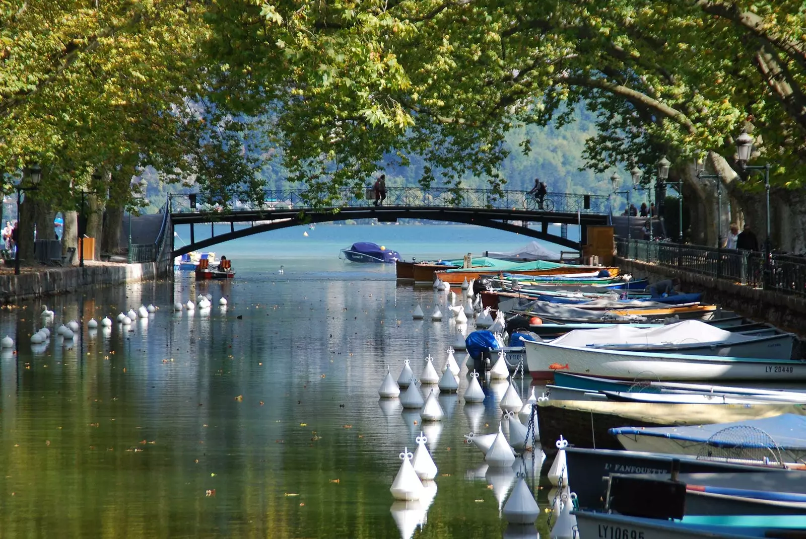 Jezero Annecy Francouzské Alpy