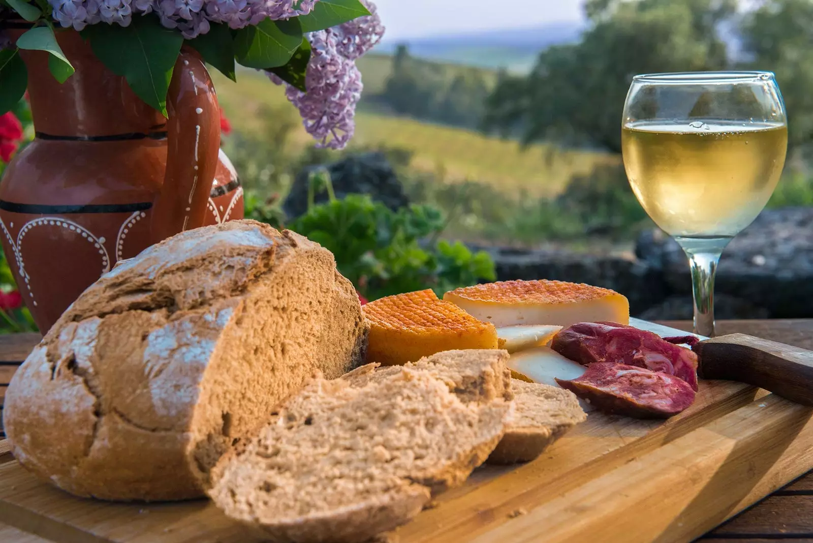 Wein und Käse. Caia Alto Alentejo.